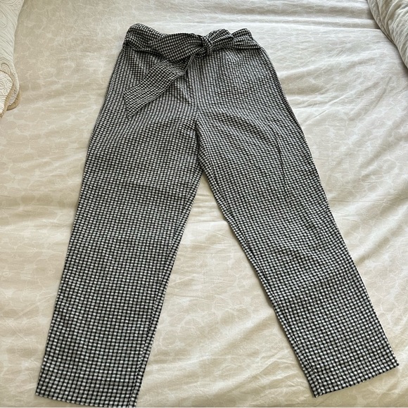 Free People Gingham trouser womens size 4 - Picture 1 of 4